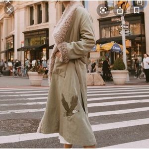Spell and The Gypsy Collective Eagle Back Overcoat